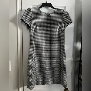 CALVIN KLEIN GINGHAM ZIP UP DRESS